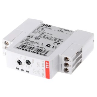 ABB DIN Rail Timer Relay, 1-Contact, 48 V DC, 24/240 V AC, 0.05 s to 100 h, 1-Function, SPDT 1SVR500150R0000 CT-EBD.12