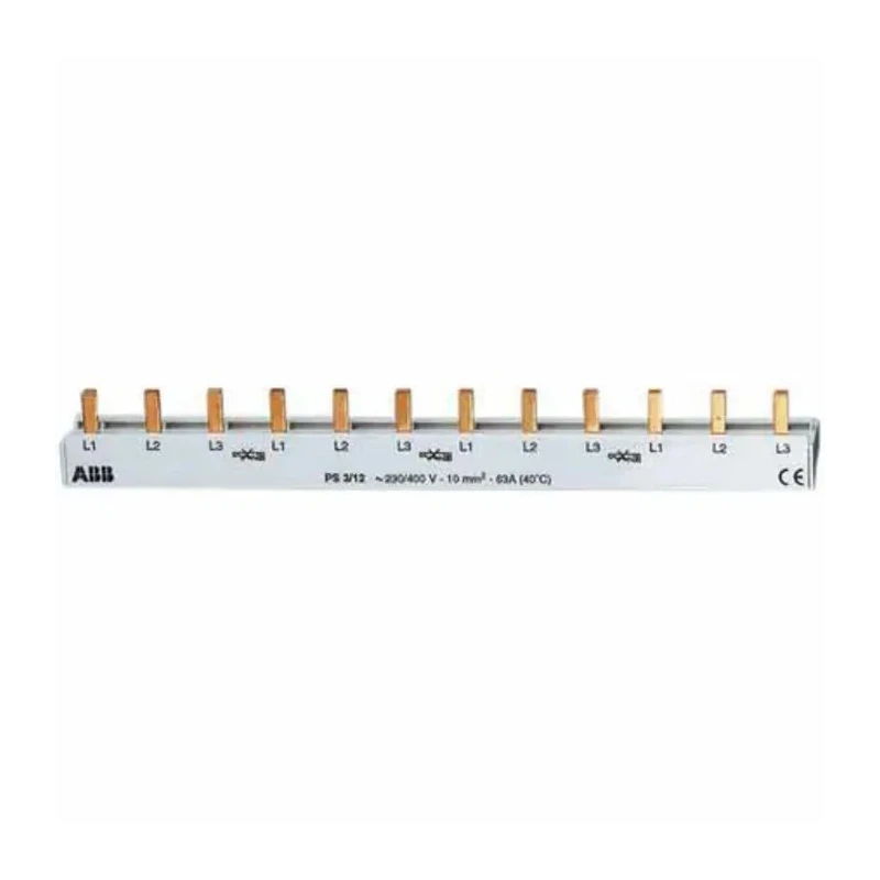 ABB PS3 3 Phase Busbar 400 V AC, 63A Current Rating, 17.5 mm Pitch 2CDL230001R1060 - PS3/60