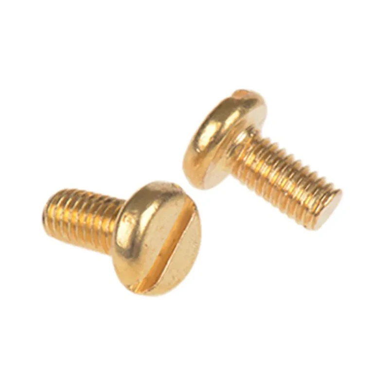 RS PRO Slot Pan Brass Machine Screw 6 mm M3 483-1381