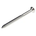 RS PRO Pozidriv Countersunk Stainless Steel Wood Screw, Plain Finish, Metric Thread, 50mm Length 483-3163