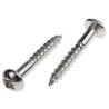 RS PRO Pozidriv Round Stainless Steel Wood Screw, Plain Finish, Metric Thread 4 mm, 25 mm Length 483-3220