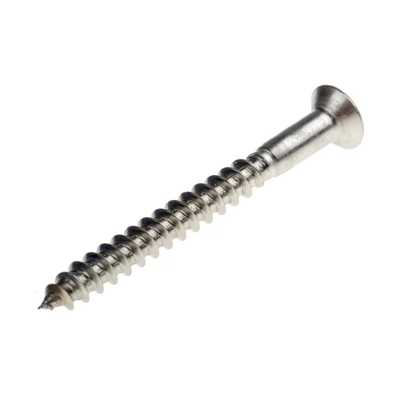 RS PRO Pozidriv Countersunk Stainless Steel Wood Screw, Plain Finish, Metric Thread 50 mm Length 483-3208