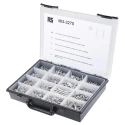RS PRO Stainless Steel 1250 Piece Pozidriv and Slot Drive Wood Screw Bolt Kit 483-3270