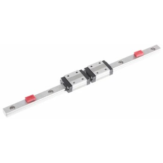 NSK Compact Series Linear Guide with 220mm Rail Length, Carbon Steel Rail, Dynamic Load 1.86kN, Static LH100220ANK1B01PN1