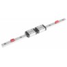 NSK Compact Series Linear Guide with 220mm Rail Length, Carbon Steel Rail, Dynamic Load 1.86kN, Static LH100220ANK1B01PN1