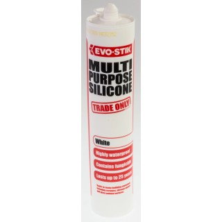 Evo-Stik Multi-Purpose Silicone Sealant White 280 ml Cartridge 483439