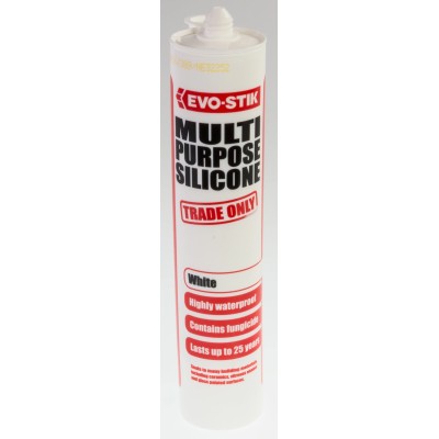 Evo-Stik Multi-Purpose Silicone Sealant White 280 ml Cartridge 483439