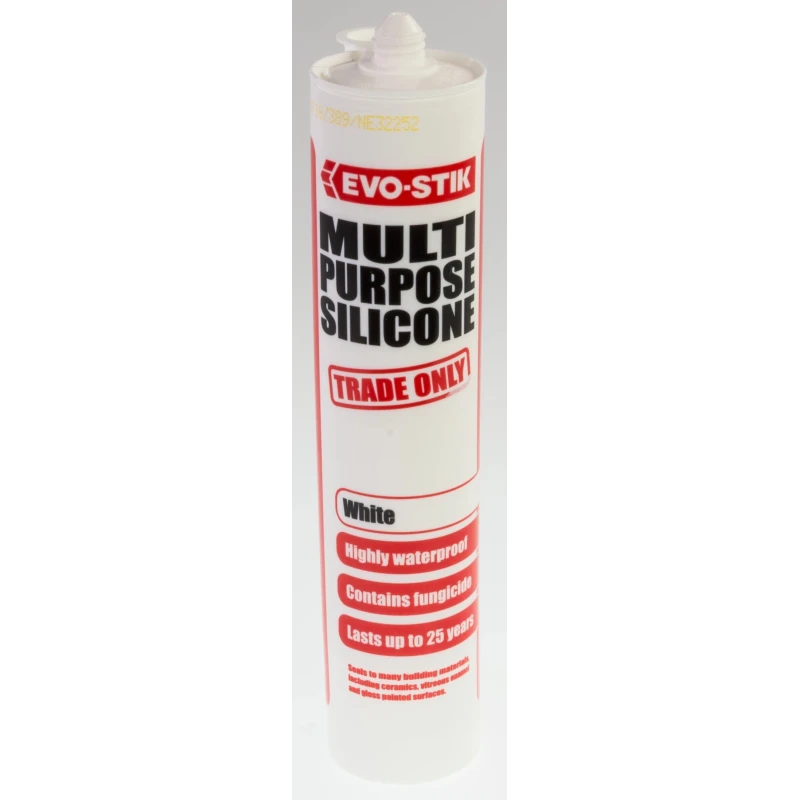 Evo-Stik Multi-Purpose Silicone Sealant White 280 ml Cartridge 483439