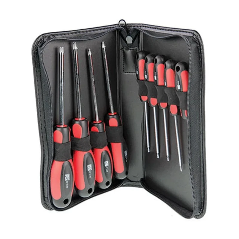 RS PRO Torx Engineers Screwdriver Set 9-Piece Chrome Vanadium Steel Ergonomic Handles 499-2408