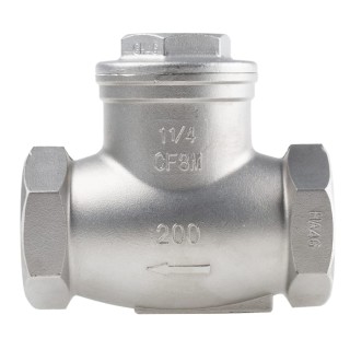 RS PRO Stainless Steel Threaded BSP Single Check Valve 1 to 1/4 in, 14 bar 499-2666