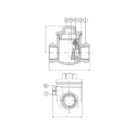 RS PRO Stainless Steel Threaded BSP Single Check Valve 1 to 1/4 in, 14 bar 499-2666