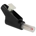 Radiall Black Male Banana Plug 4 mm Connector 750V AC 30A Tin Nickel Plating R 941 460 600