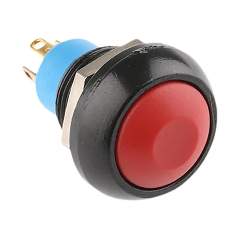 APEM IP Series Momentary Push Button Switch, Panel Mount, Red Actuator, 12.9 mm Cutout, SPDT, IP67, 50 V dc 48 V ac IPR5SAD6