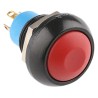 APEM IP Series Momentary Push Button Switch, Panel Mount, Red Actuator, 12.9 mm Cutout, SPDT, IP67, 50 V dc 48 V ac IPR5SAD6