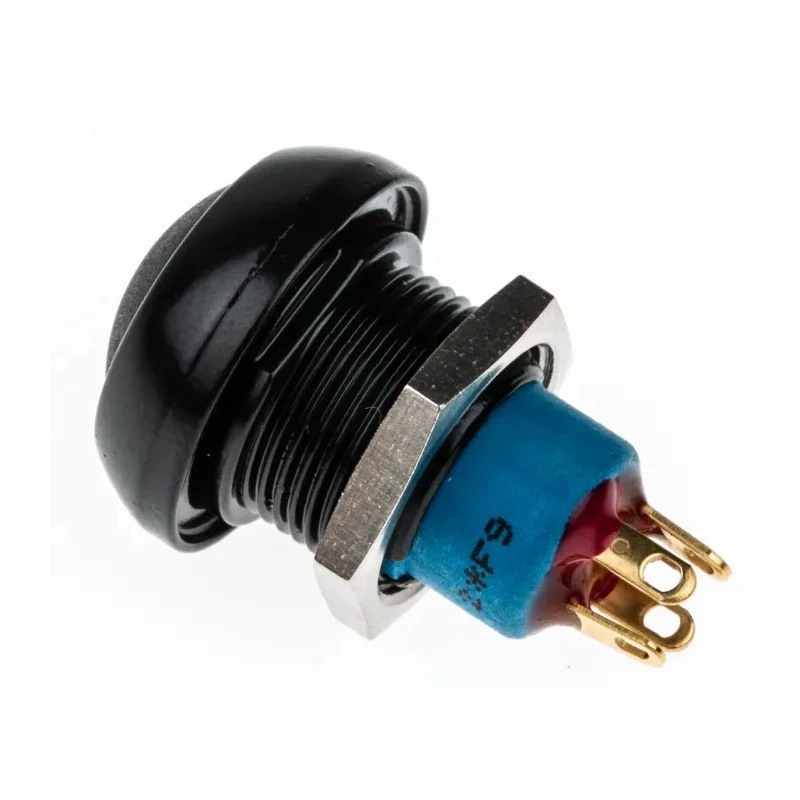 APEM Push Button Switch Momentary Panel Mount SPDT 12.9 mm Cutout IP67 48 V AC IPR5SAD2