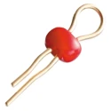 Mac 8 Red Insulated Phosphor Bronze Terminal Post with UL Approval LC-3-G RED