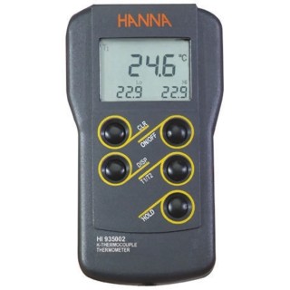 Hanna Instruments K Probe Recording Digital Thermometer 2 Inputs 1350 °C Max ±0.2 % Accuracy HI9125