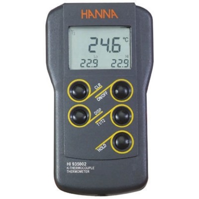 Hanna Instruments K Probe Recording Digital Thermometer 2 Inputs 1350 °C Max ±0.2 % Accuracy HI9125