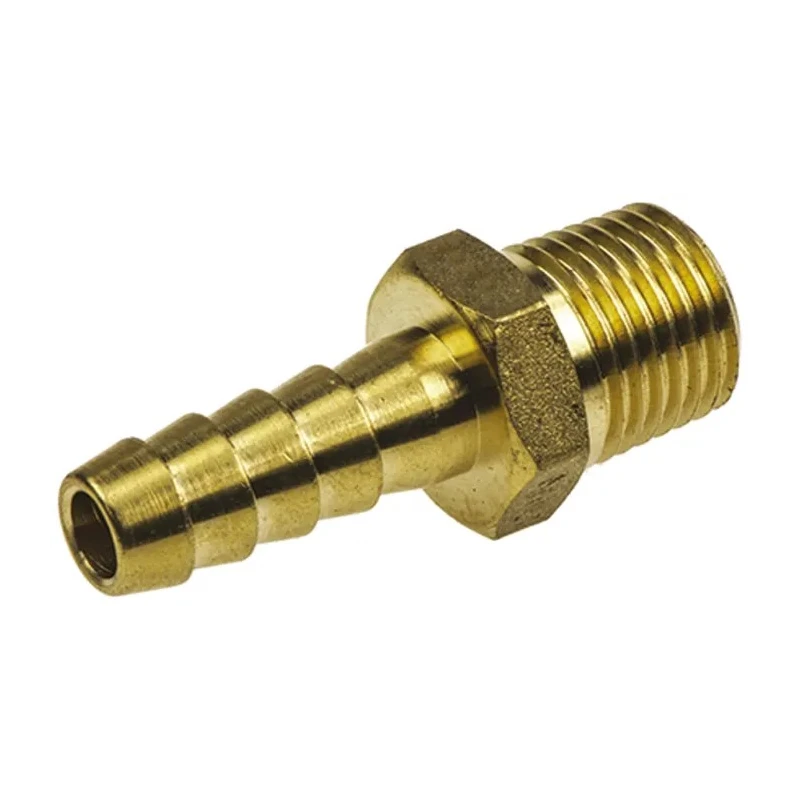 RS PRO Brass Hose Connector 7.94 mm ID Threaded Male, 25 bar, 80°C 506-7193