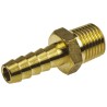 RS PRO Brass Hose Connector 7.94 mm ID Threaded Male, 25 bar, 80°C 506-7193