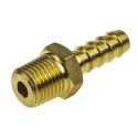 RS PRO Brass Hose Connector 7.94 mm ID Threaded Male, 25 bar, 80°C 506-7193