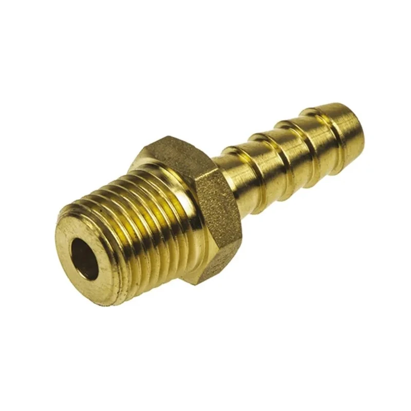 RS PRO Brass Hose Connector 7.94 mm ID Threaded Male, 25 bar, 80°C 506-7193