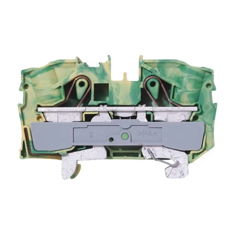 WAGO 2016 Series Earth Terminal Block Green Yellow 16mm² 1-Level Cage Clamp IECEx/ATEX 2016-1207