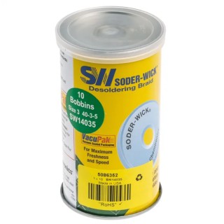 Chemtronics Lead-Free De-Soldering Braid 1.5 m Length, Width 2mm SW14035