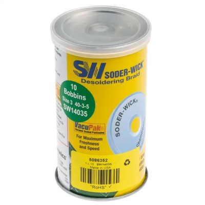 Chemtronics Lead-Free De-Soldering Braid 1.5 m Length, Width 2mm SW14035