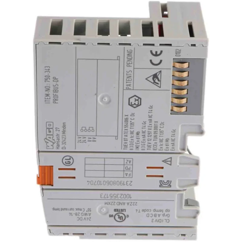 WAGO Data Acquisition Coupler, Field Bus Coupler for Use with Coupler 750343
