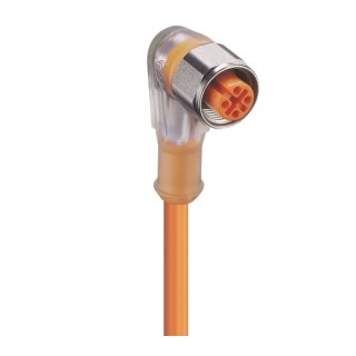 Lumberg Automation Sensor Actuator Cable Female 4 Way Right Angle to Unterminated Free End 25m 18027 PRKWT/LED P 4-07/25 M