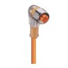 Lumberg Automation Sensor Actuator Cable Female 4 Way Right Angle to Unterminated Free End 25m 18027 PRKWT/LED P 4-07/25 M