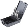 EXACT 3-Piece Step Drill Bit Set for Metal 4 mm Min, 30 mm Max, HSS Material 05331