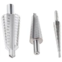 EXACT 3-Piece Step Drill Bit Set for Metal 4 mm Min, 30 mm Max, HSS Material 05331