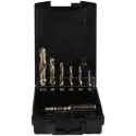 EXACT 7-Piece Combination Tap and Drill Set M10 Thread High Speed Steel, DIN 351 05910