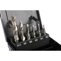 EXACT 7-Piece Combination Tap and Drill Set M10 Thread High Speed Steel, DIN 351 05910