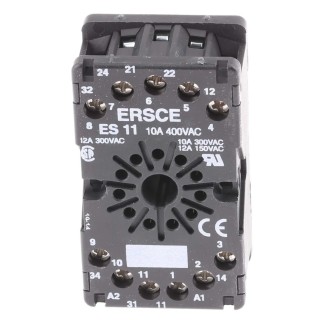 Crouzet 11-Pin Connector Base for Use with 815 Series, 815E Series, 812 Series, 814 Series 25622080