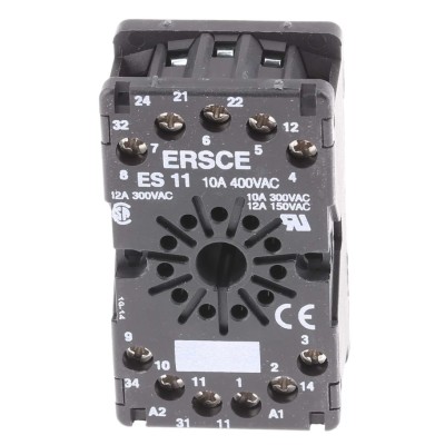 Crouzet 11-Pin Connector Base for Use with 815 Series, 815E Series, 812 Series, 814 Series 25622080