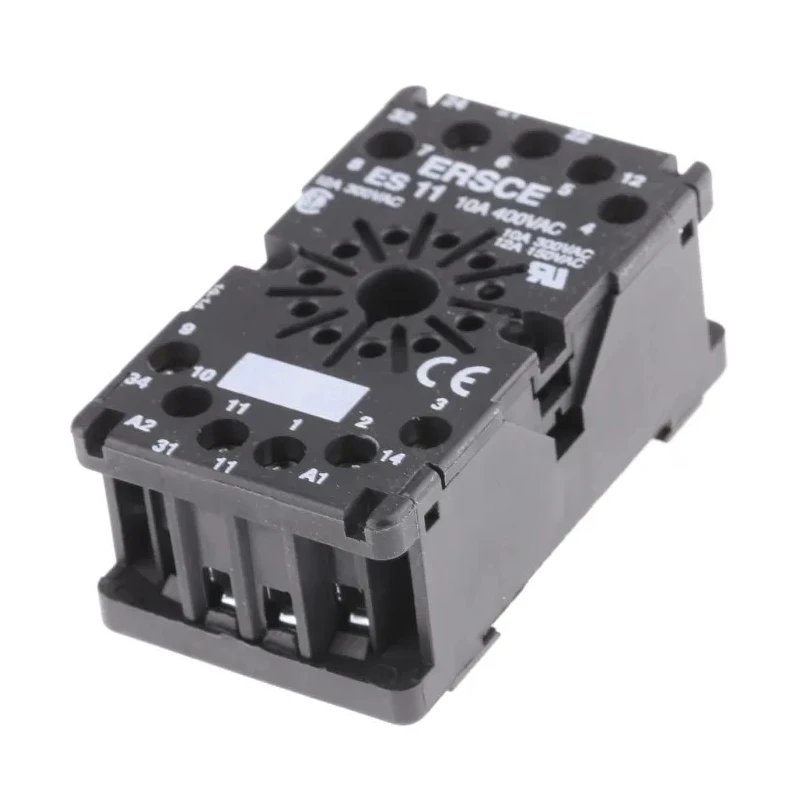 Crouzet 11-Pin Connector Base for Use with 815 Series, 815E Series, 812 Series, 814 Series 25622080