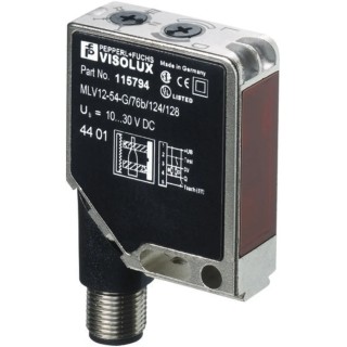 Pepperl + Fuchs Retroreflective Photoelectric Sensor Block Style LED Output 6.5 m Detection Range Push MLV12-54/76B/124/128