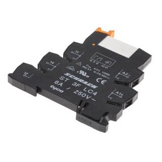 TE Connectivity SNR Series Interface Relay DIN Rail Mount 12V dc Coil 6A SPDT Contact ST3P3LB2 3-1416100-1
