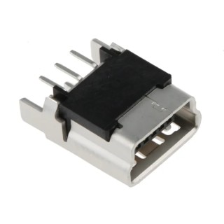 Molex Straight Through Hole Female USB Type B Connector USB 2.0 1A 30V 500075-1517