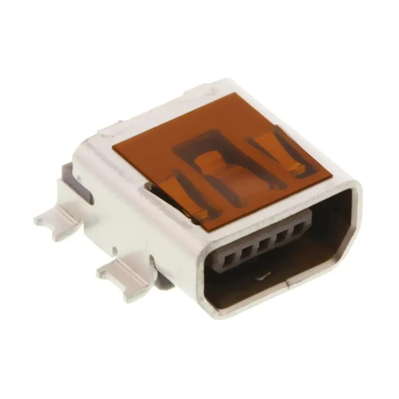 Molex Right Angle Surface Female 1 Port Mini USB Type AB USB Connector USB 2.0 56579-0576