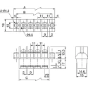 Osada Barrier Strip 12 Contact, 11 mm Pitch, 2 Row, 300V, 25A OGM-300NE-6P-C