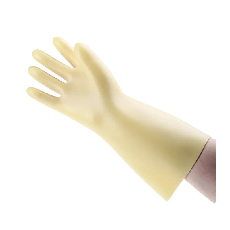 Polyco Healthline Electricians Gloves Yellow Latex Electrical Insulating Gloves Size 10 RE1360/10