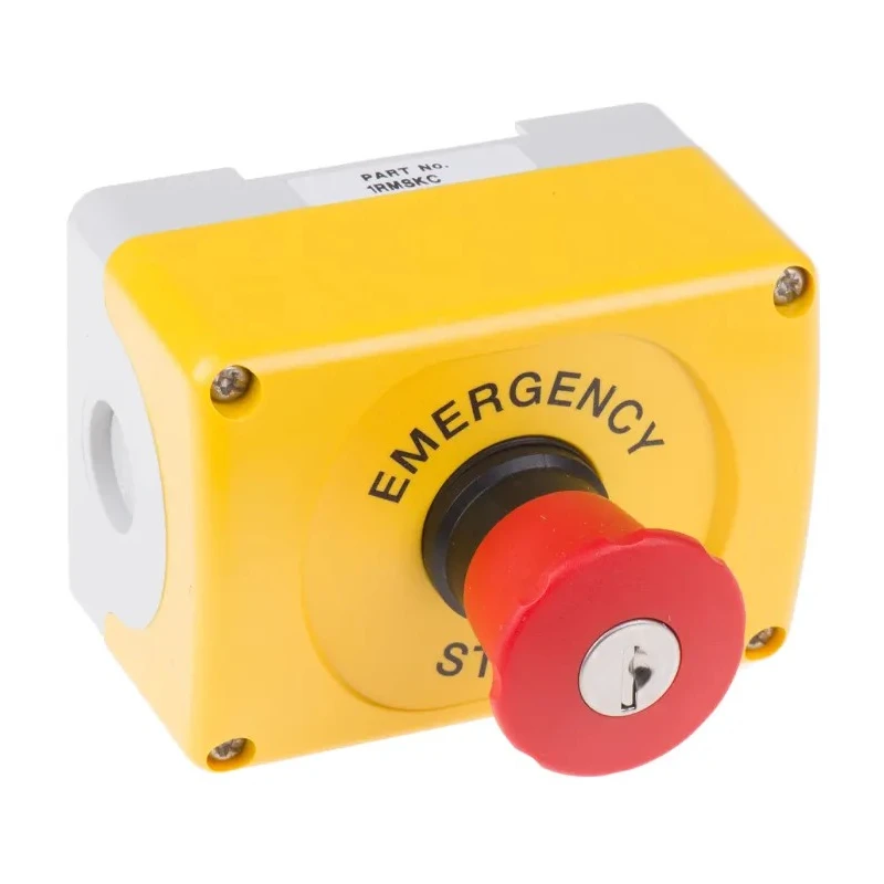 ABB Key Release Emergency Stop Push Button, Surface Mount, 1 NC, IP66 1TVC101000P3206