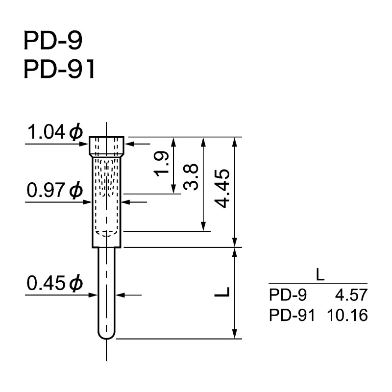 Mac 8 PD Series Straight Through Hole Socket Pin Solder PD-9