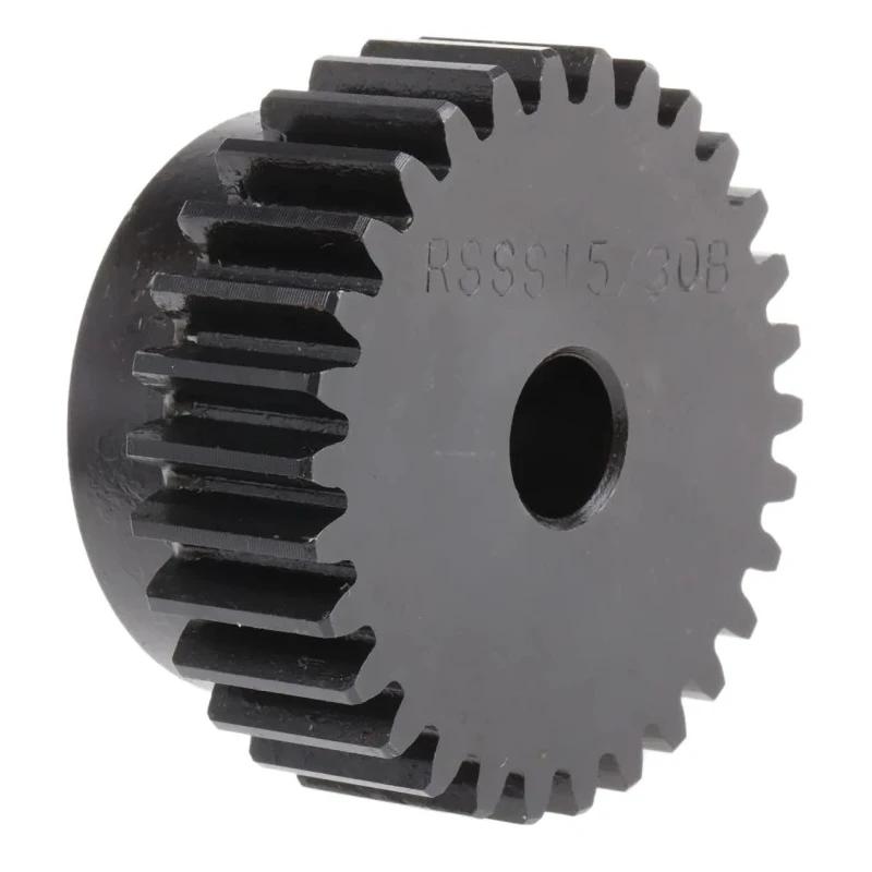 RS PRO Steel 30 Teeth Spur Gear 1.5 Module 10mm Bore 45mm Pitch Diameter 38mm Hub Diameter 15mm Face Width 521-6468