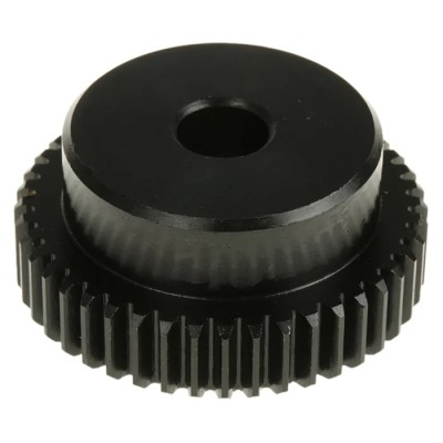 RS PRO Steel 44 Teeth Spur Gear, 1 Module, 10mm Bore, 44 mm Pitch Diameter, 35 mm Hub Diameter 521-6345
