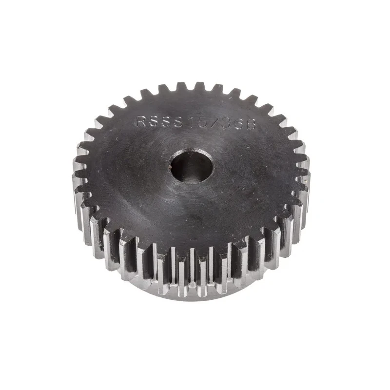 RS PRO Steel 36 Teeth Spur Gear, 1.5 Module, 10mm Bore, 54mm Pitch Diameter, 45mm Hub Diameter 521-6480